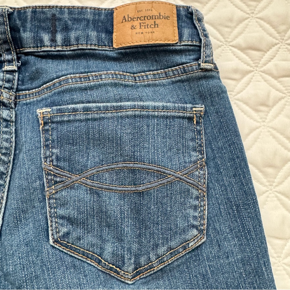 Abercrombie & Fitch Blue Denim Jeans Size 2 26x29 - Picture 11 of 14